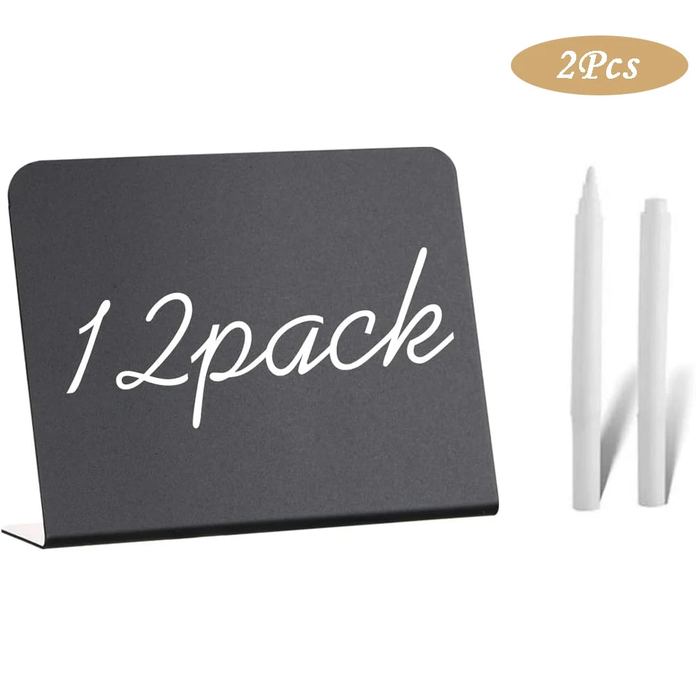 12 Pack Mini Chalkboard Signs