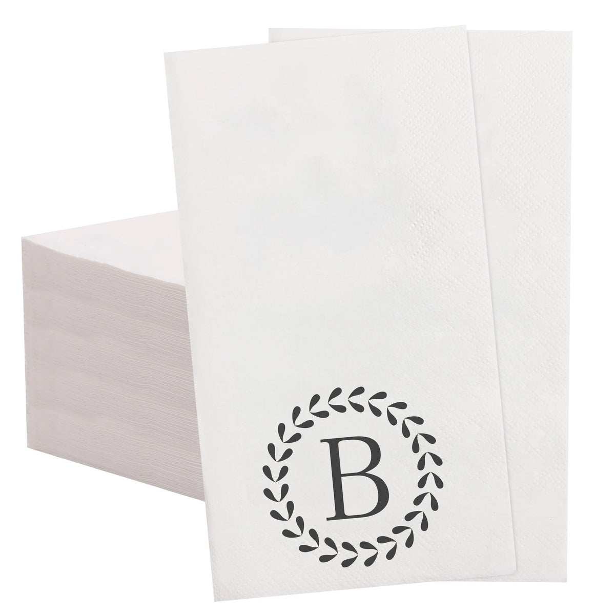 20Pcs Monogrammed Disposable Napkins, Guest Napkins Disposable Hand Paper Towels for Wedding Party Home Kitchen Bathroom