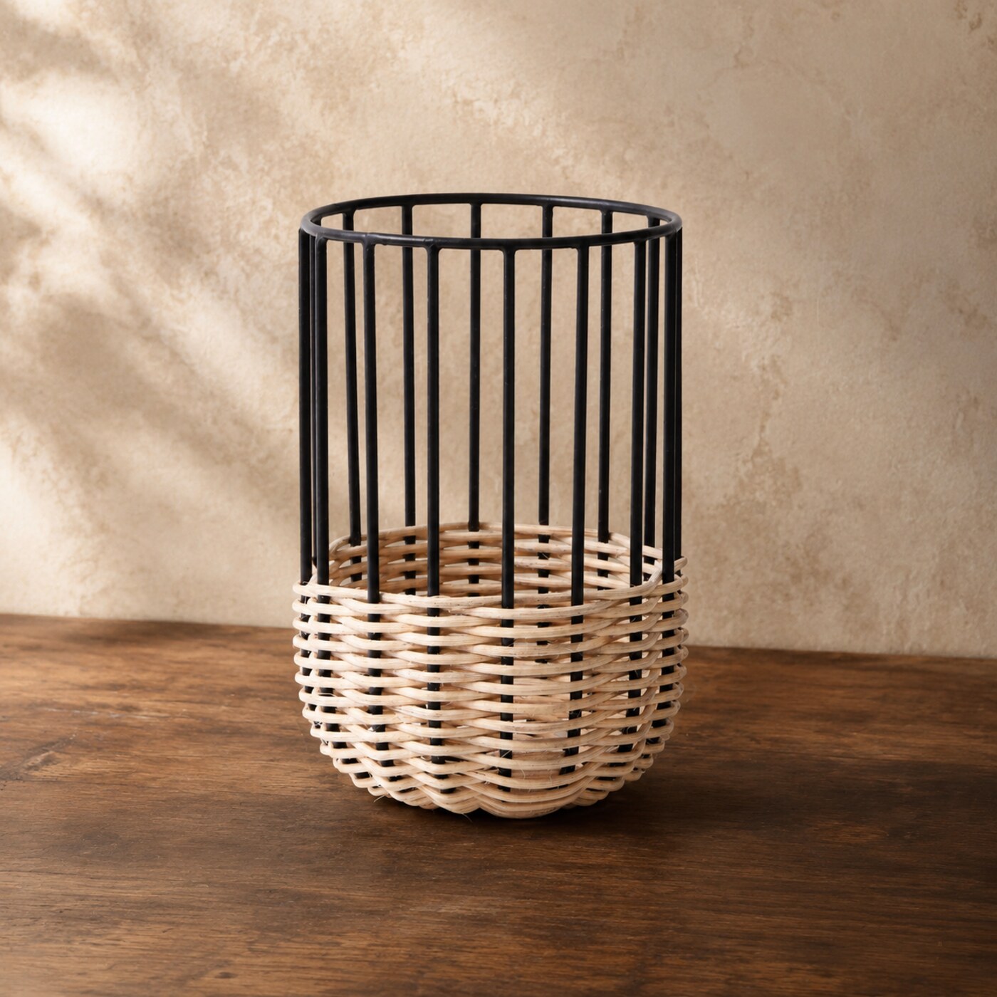 The Cabo Rattan Utensil Caddy


