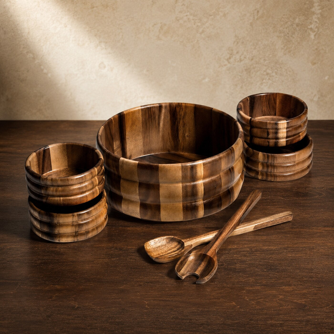The Skagen Acacia Salad Service — 7 Pieces

