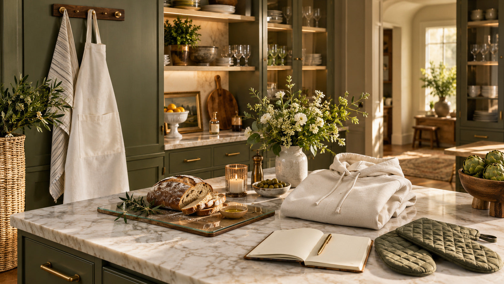 Born to Host essentials styled in a luxury kitchen